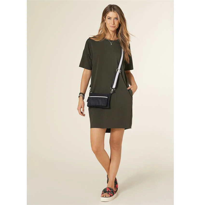Caily Short Sleeve Dress with Pockets