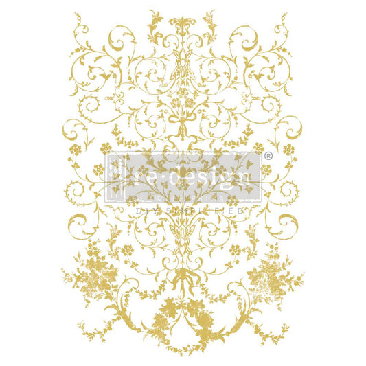 KACHA Gold Foil Decor Transfer - Manor Swirls