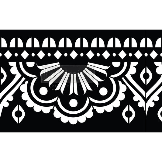 Stick and Style Stencil: Mendi Border