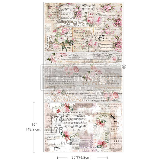 reDesign with Prima Decor Tissue Paper Pack - Shabby Chic Sheets