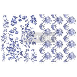 reDesign with Prima H2O Transfers - Azure Florals II